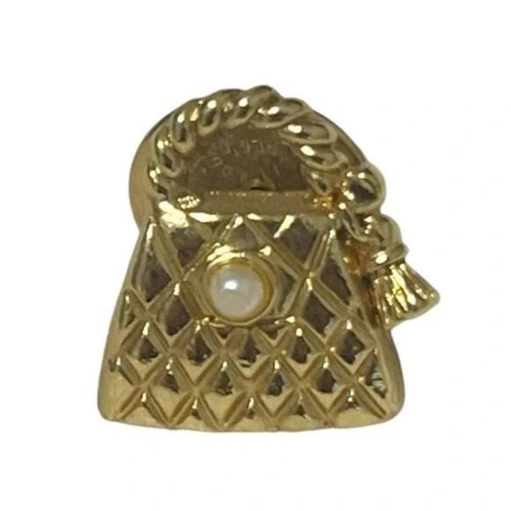 Avon Gold Toned Purse Handbag Brooch‎ Pin Vintage A16